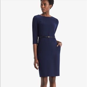 MM LaFleur Deep indigo Etsuko dress size 14